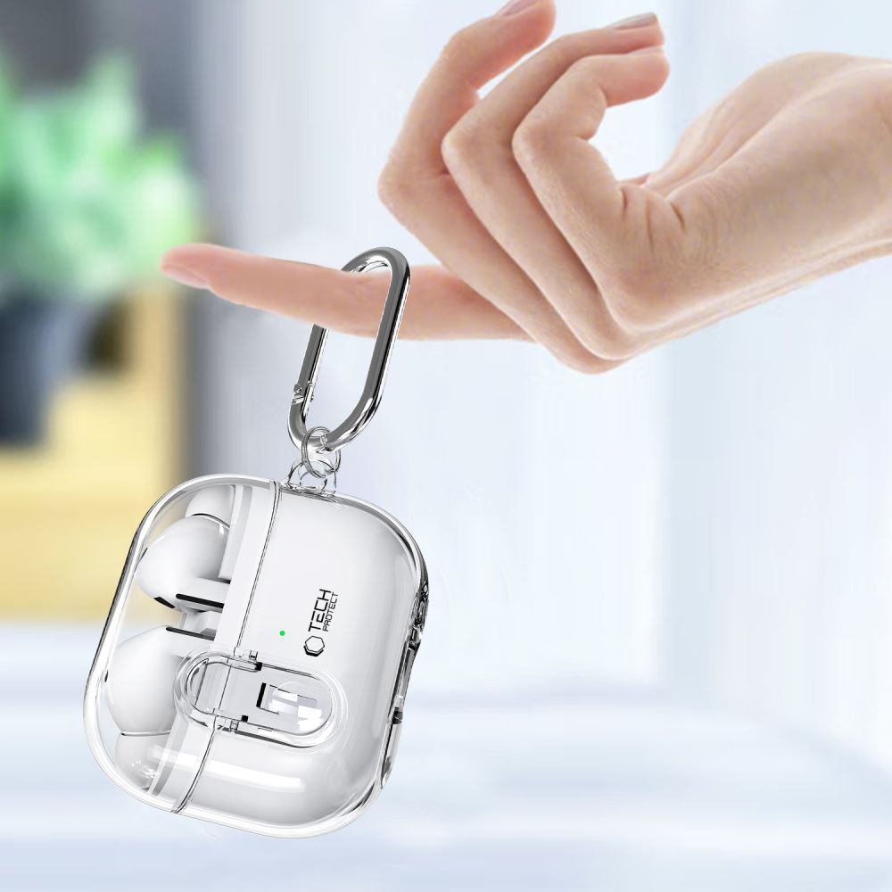 Etui Tech-Protect Flexair do Samsung Galaxy Buds 3 / 3 Pro, przezroczyste.